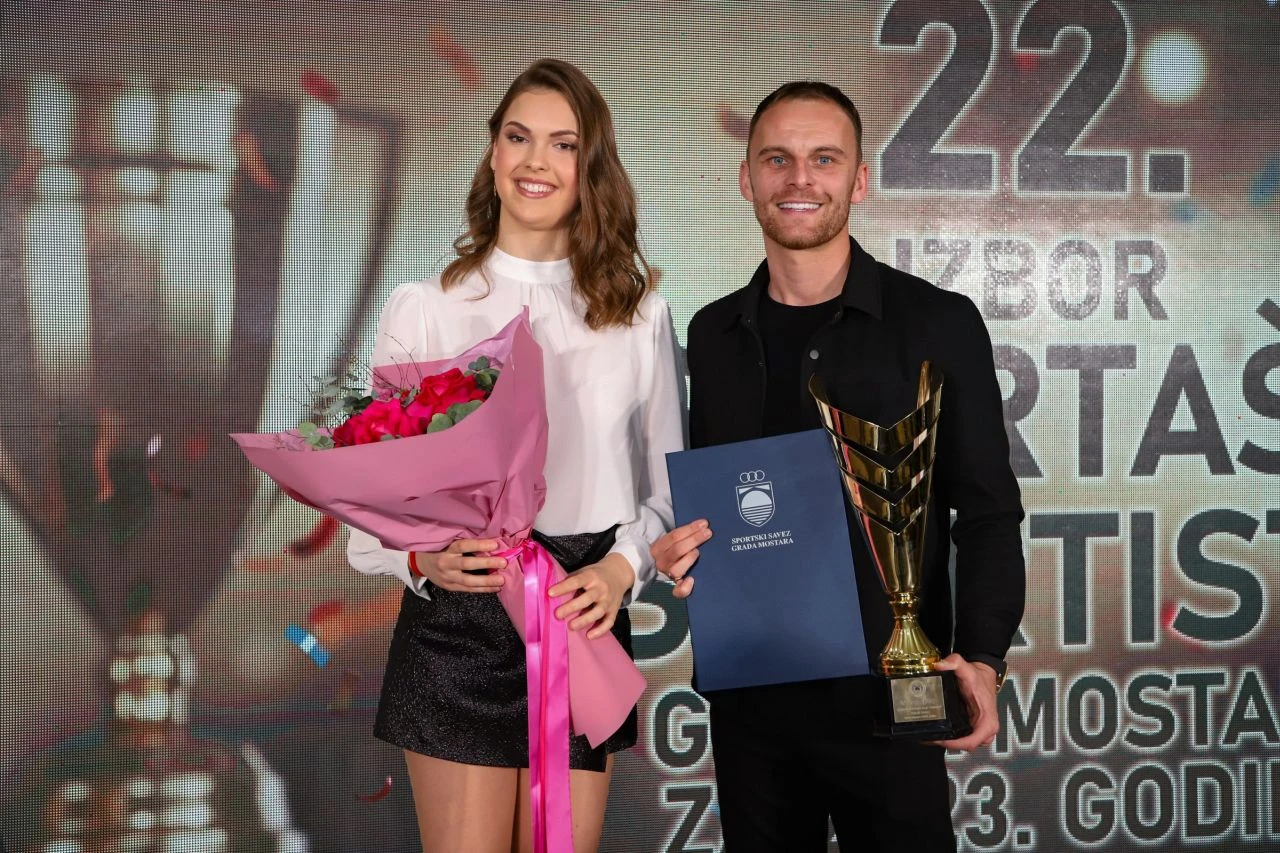 Nemanja Bilbija i Lana Pudar najbolji sportaši grada Mostara za 2023. godinu