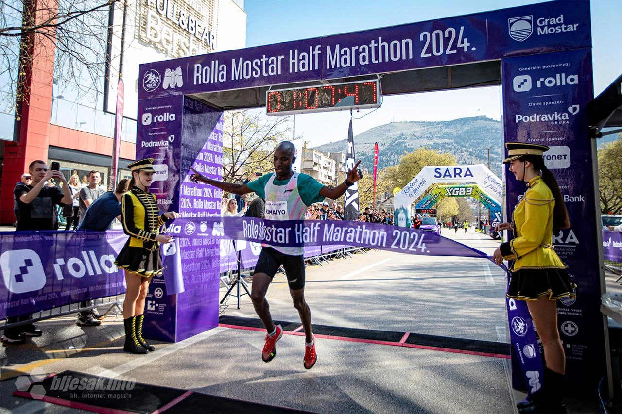FOTO | Kenijci ''pomeli'' mostarski polumaraton: Pobjednik Shedrack Kiptoo Kimaiyo