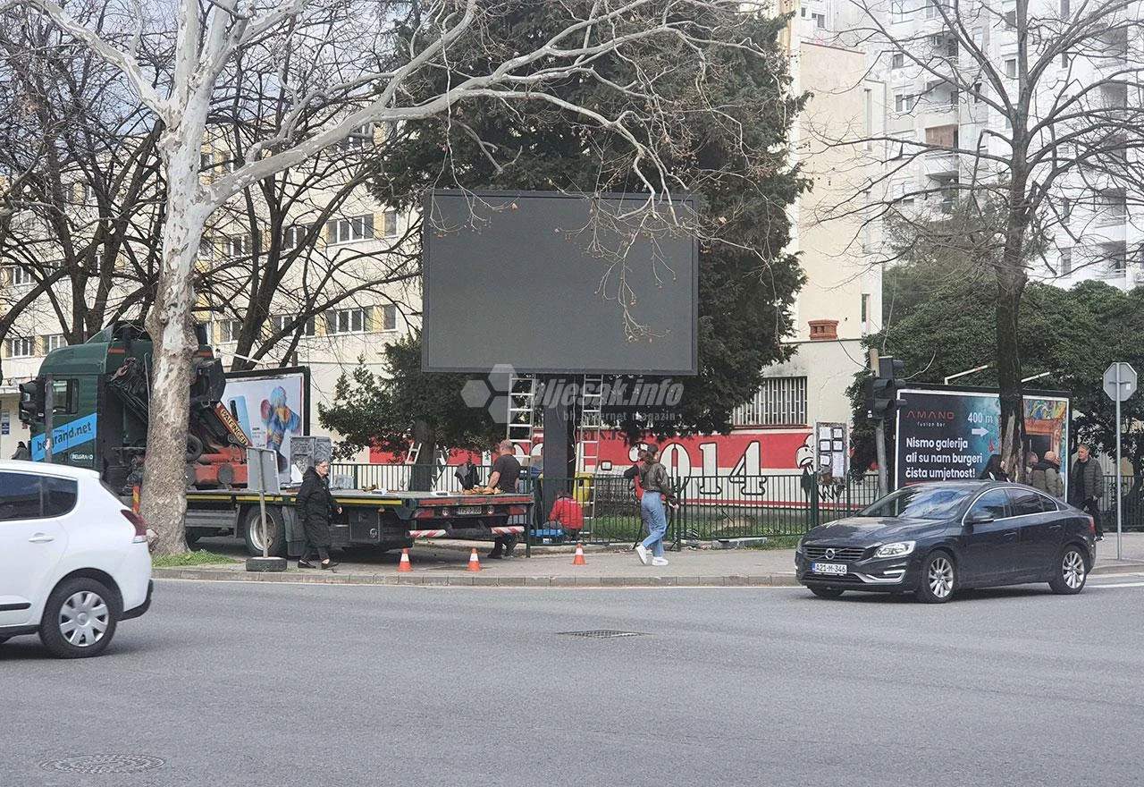 Mostar: Kod "Projektanta" postavljen novi billboard