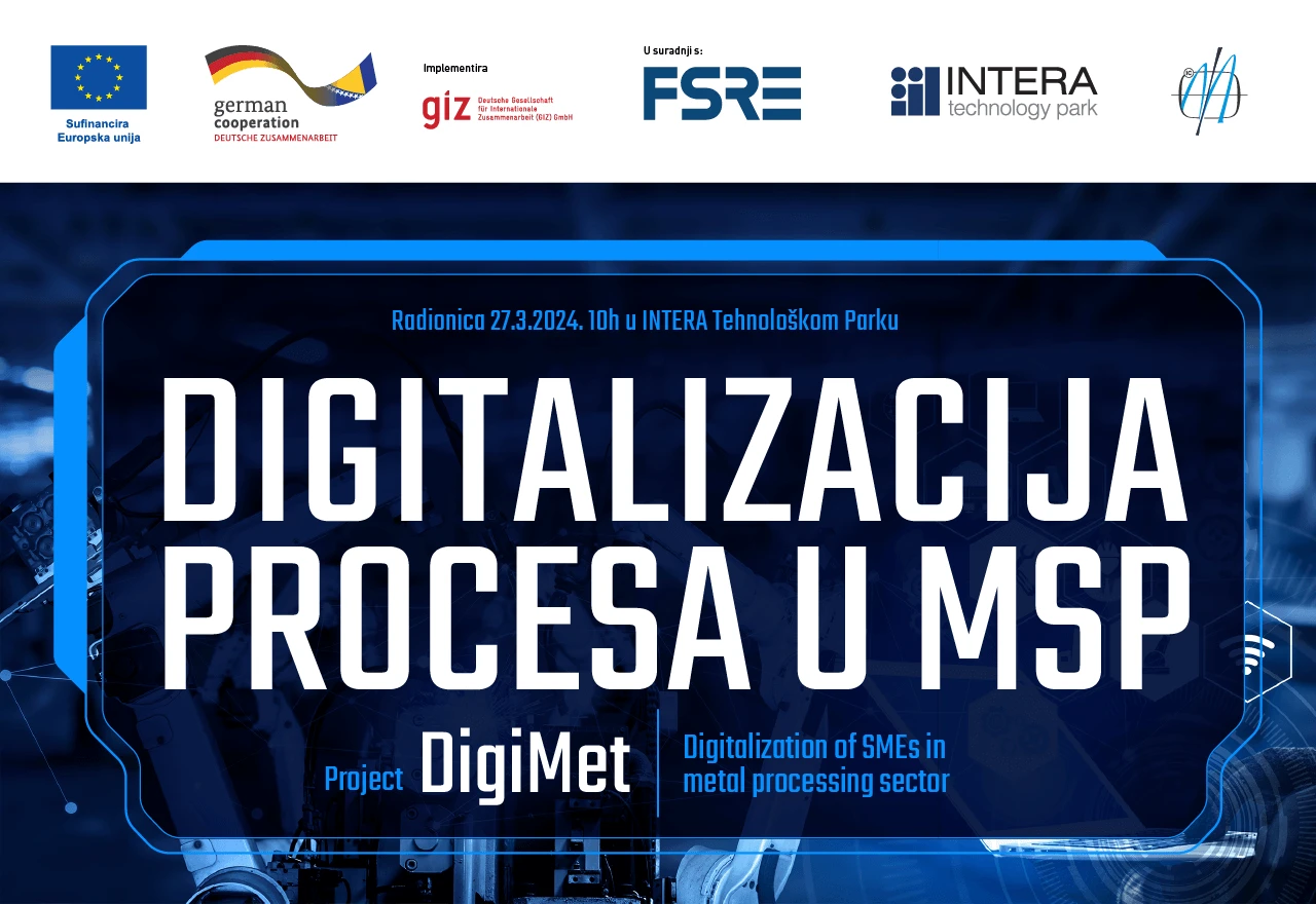 Radionica Digitalizacija procesa u MSP u INTERA Tehnološkom Parku Mostar