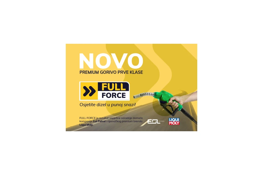 FULL FORCE gorivo kao rezultat suradnje Eol Petrola i njemačkog premium brenda Liqui Moly