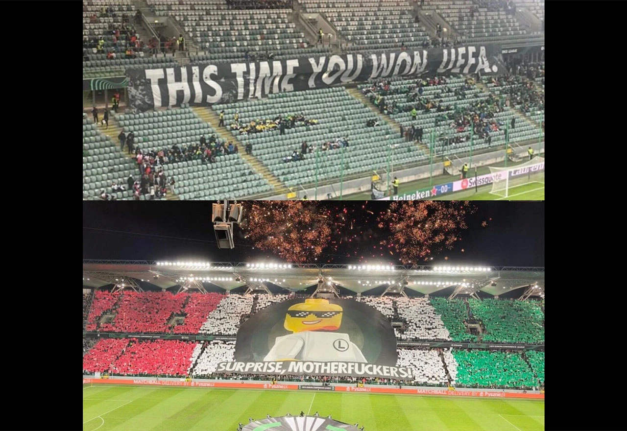 Navijači Legije se ponovno narugali UEFA-i