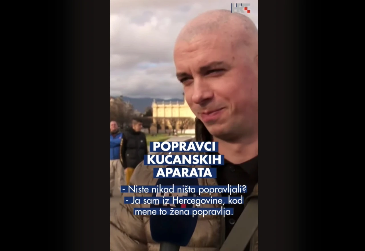 Odgovor nasmijao Hrvatsku: "Ja sam iz Hercegovine, kod mene žena popravlja"