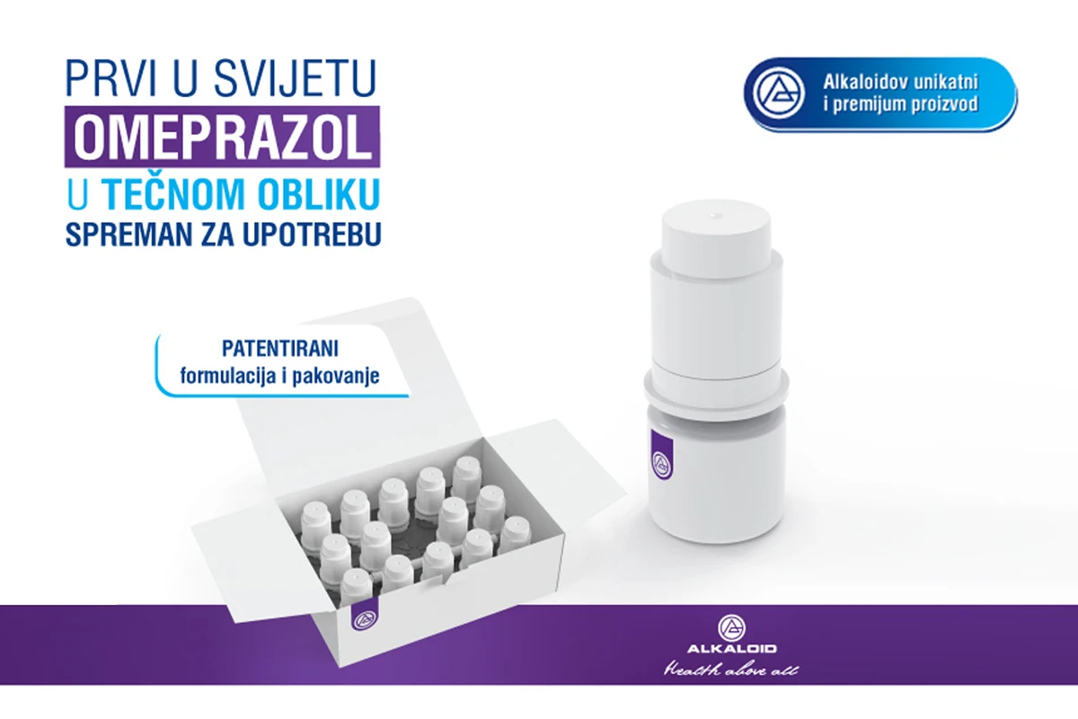 Povijesno dostignuće u tretmanu refluksnog ezofagitisa i GERB-a:Patentiran prvi omeprazol u tekućem obliku u svijetu