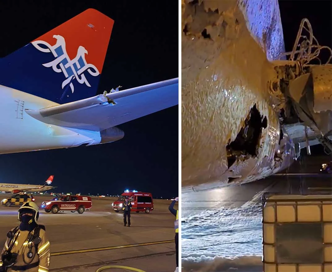 Drama na nebu iznad Beograda: Avion prilikom polijetanja pokupio svjetla, oštećen sat vremena kružio iznad grada