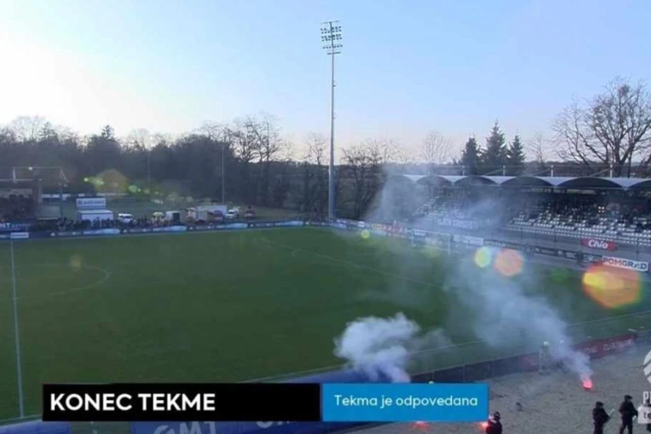 Navijači Maribora topovskim udarima ozlijedili igrače Mure