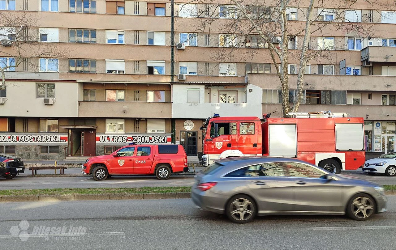 Mostarski vatrogasci intervenirali u Splitskoj ulici