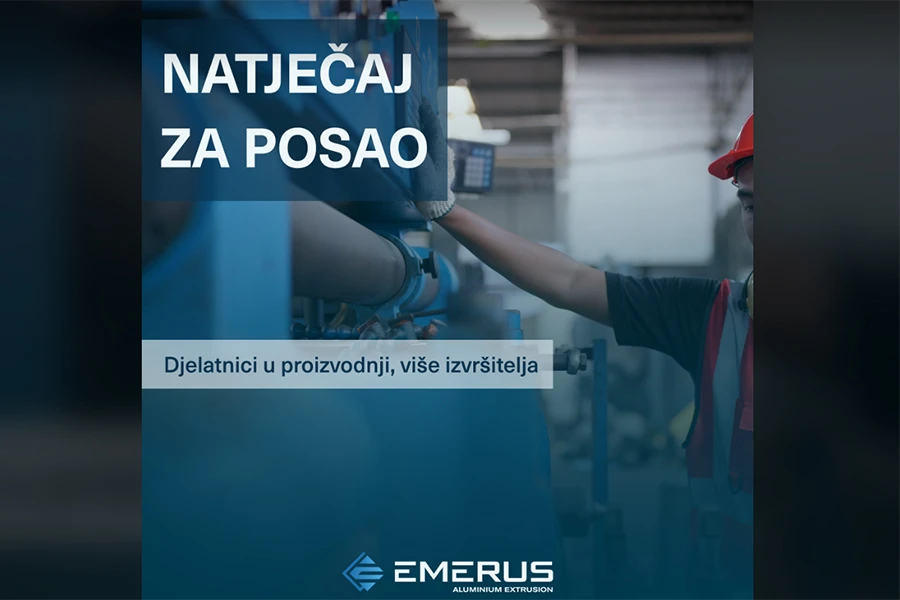 Otvoren natječaj - Djelatnici u proizvodnji, više izvršitelja (M/Ž)