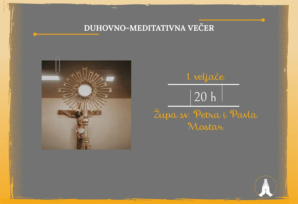 ''Mi ViDiMo'' poziva mlade na duhovno-meditativnu večer u Mostaru 