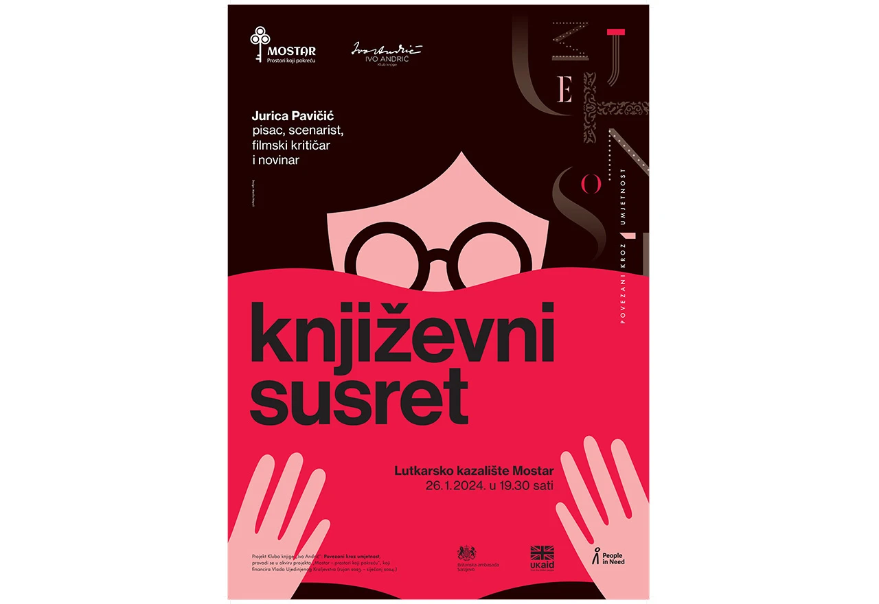 Jurica Pavičić dolazi u Mostar - Književni susret u Lutkarskom kazalištu