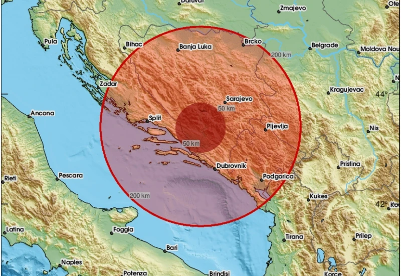 Potres pogodio Hercegovinu