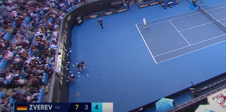 VIDEO I Zverev prošao, prosvjednici protiv rata u Gazi prekinuli meč