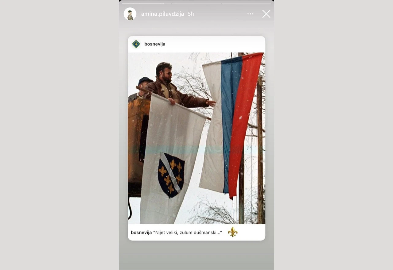 Ministarstvo istražuje vojnikinju zbog objava sa zastavama