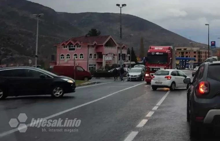 Prometna nezgoda na sjevernom izlazu iz Mostara