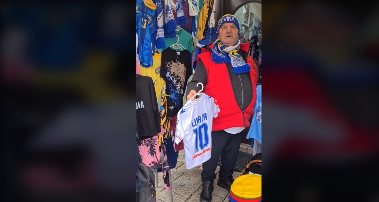 Sarajlije poludjele za Hajdukom, na Baščaršiji prodaje se Livajin dres