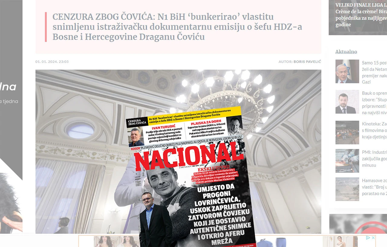 Tko je zabranio emisiju o Čoviću?
