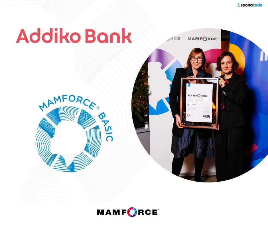 Addiko Bank Sarajevo prva dobitnica MAMFORCE© standarda u BiH