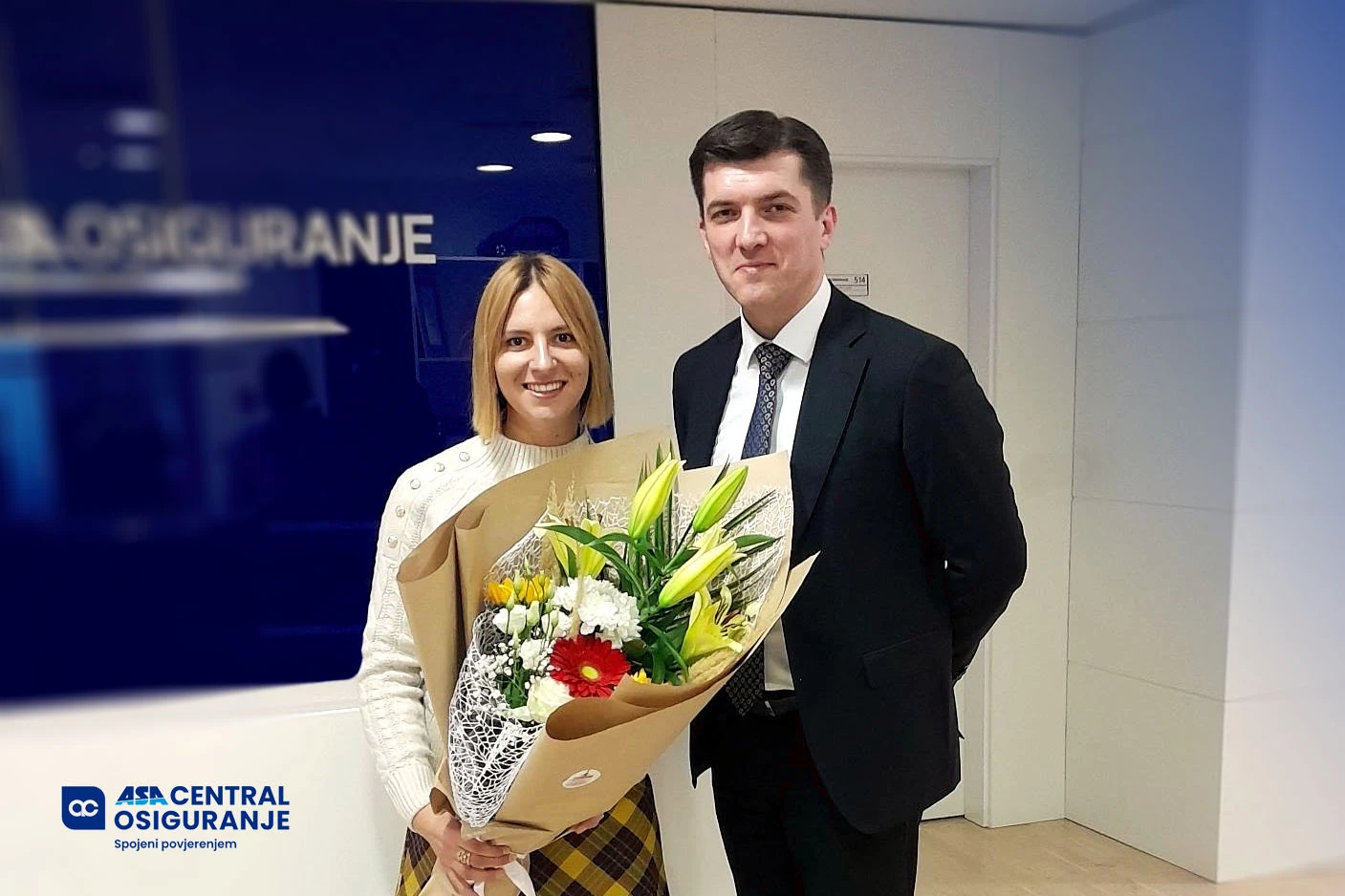 Elvedina Muzaferija na prijemu u sjedištu ASA CENTRAL OSIGURANJA
