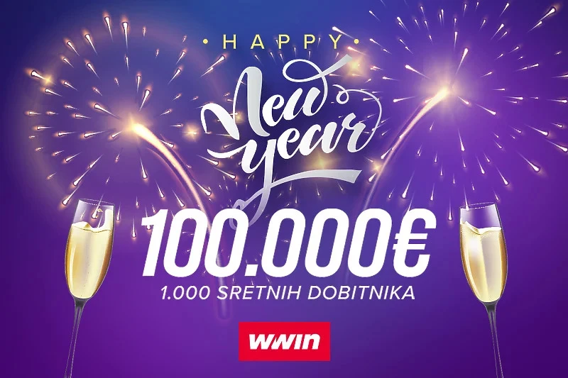 Osvojite 100.000 eura na WWin-u u novogodišnjem danu