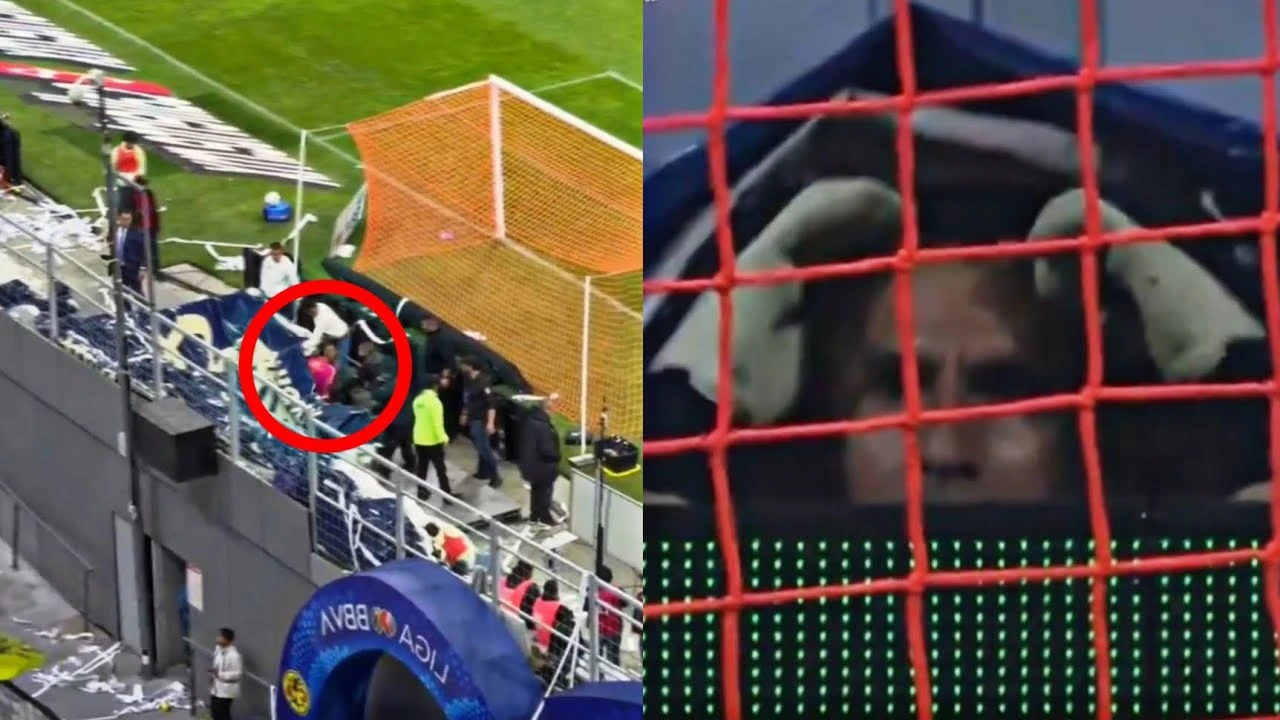 Golmanu crveni, on se sklonio ispod reklame