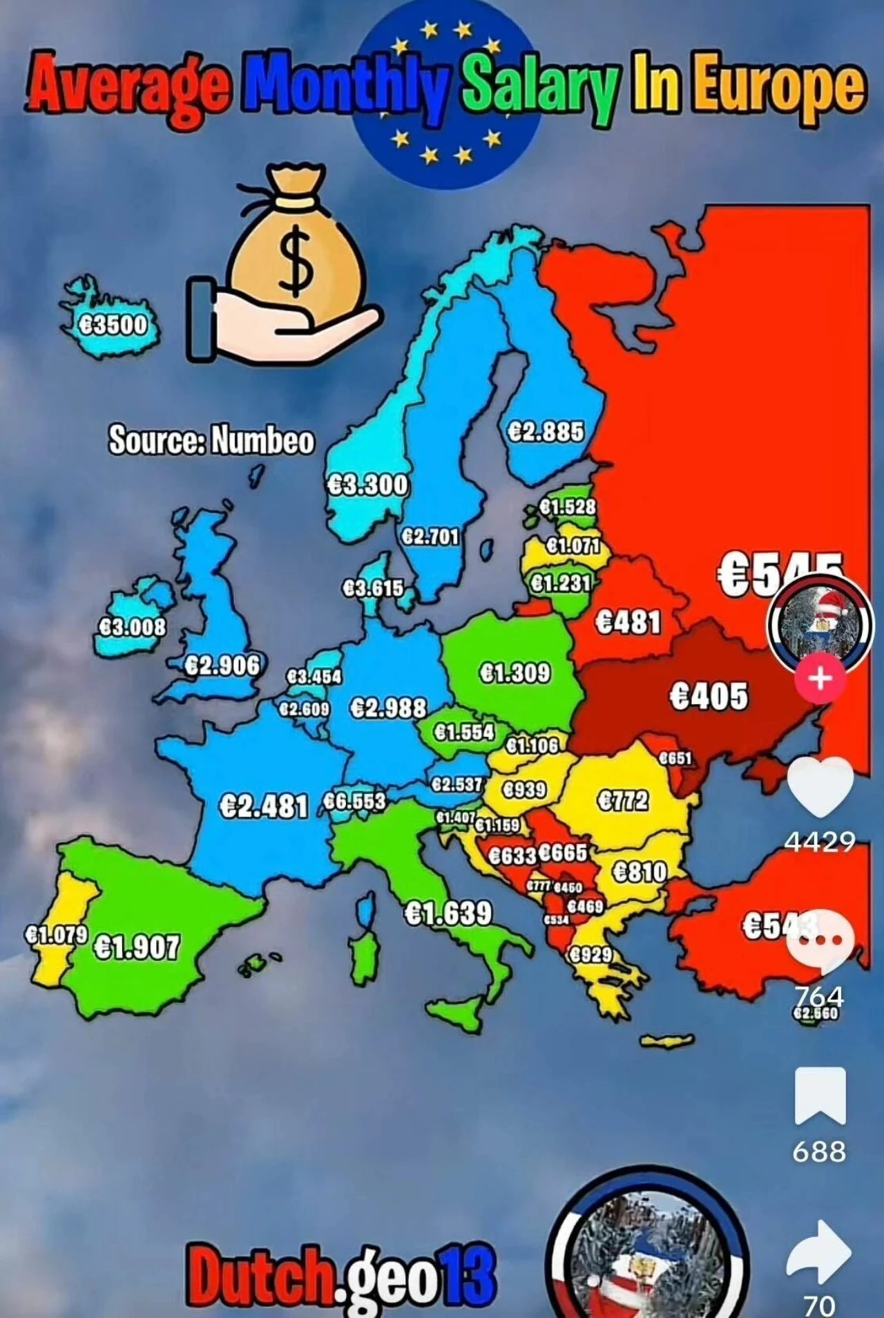 Mapa prosječnih plaća u Europi: Ipak nismo najgori