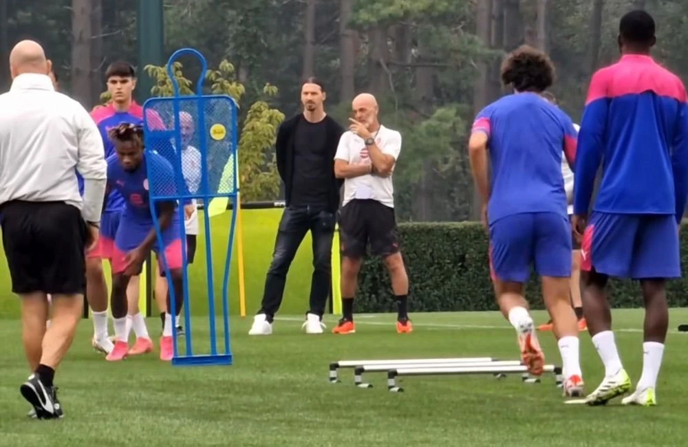 Zlatan se pojavio na treningu Milana 
