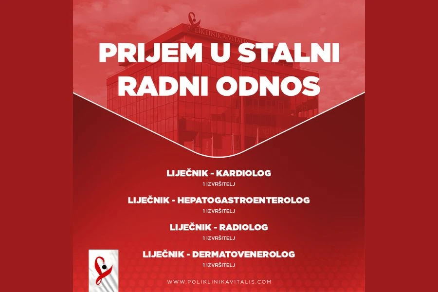 Natječaj za prijem u stalni radni odnos