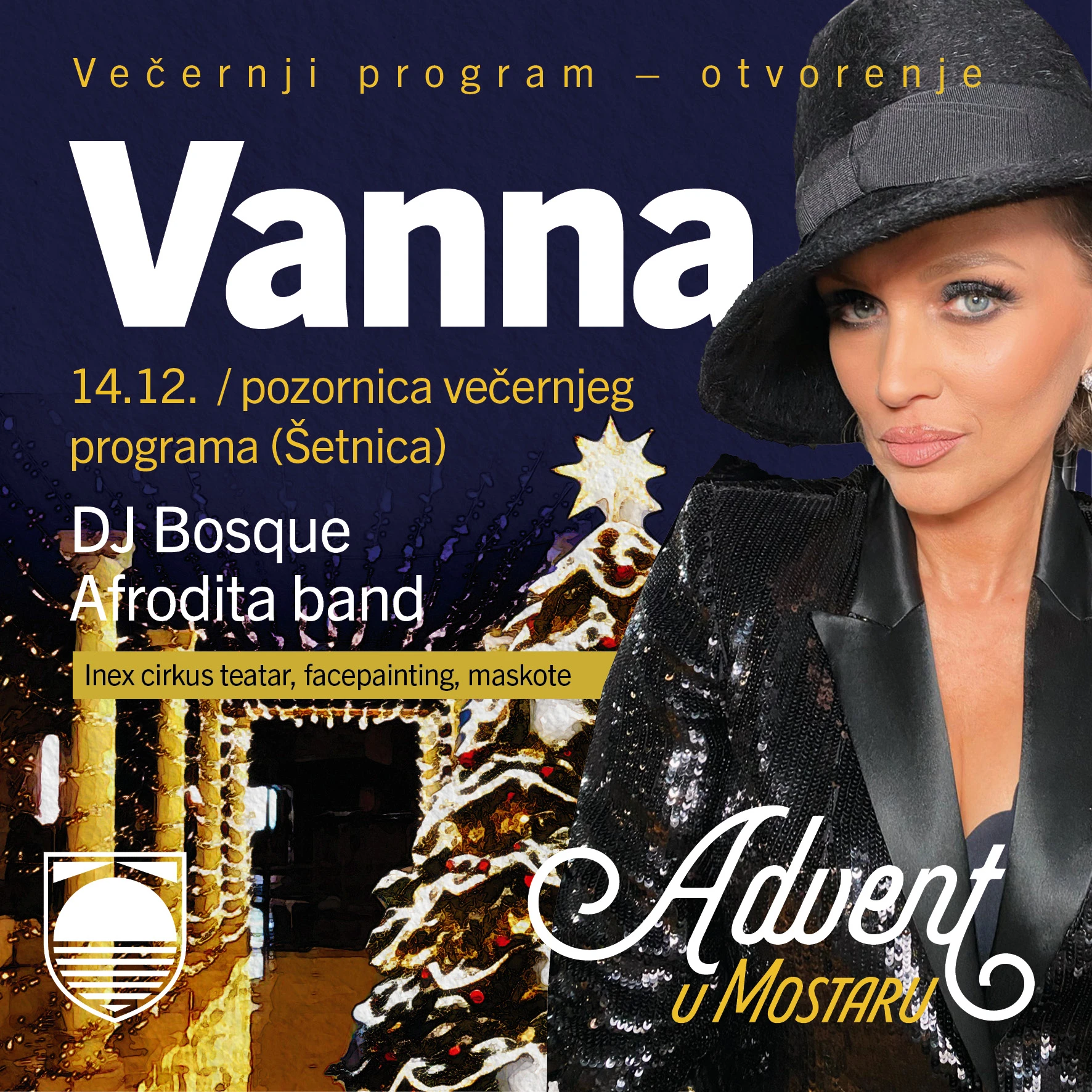 Vanna otvara večernji program Adventa u Mostaru