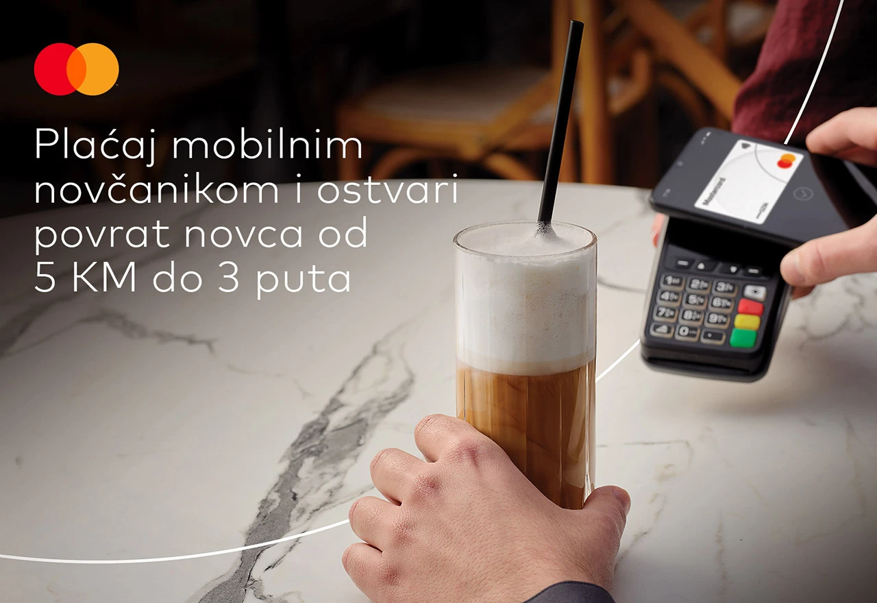 Plaćajte mobilnim novčanikom s Mastercard karticom i ostvarite povrat novca