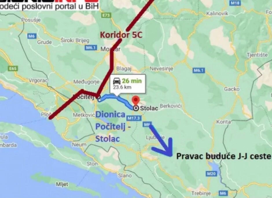 U tijeku izrada idejnog i glavnog projekta dionice od Počitelja do Stoca