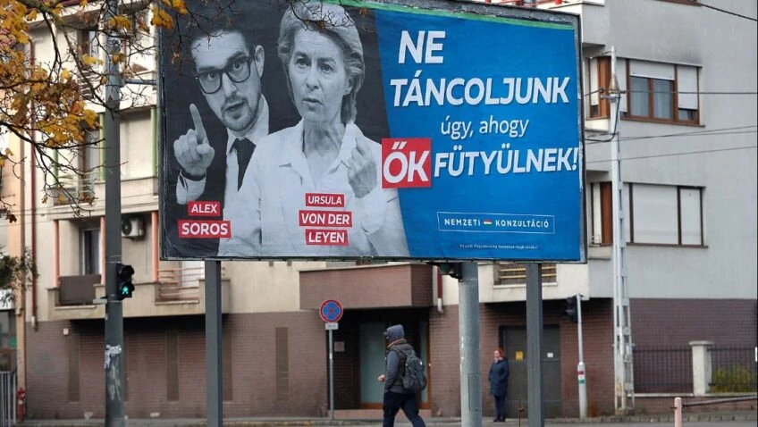 Orbanova stranka postavila jumbo plakate koji kritiziraju Ursulu von der Leyen