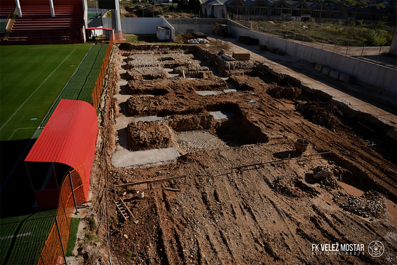 Stadion Veleža poprima nove obrise - niče južna tribina sa popratnim sadržajima