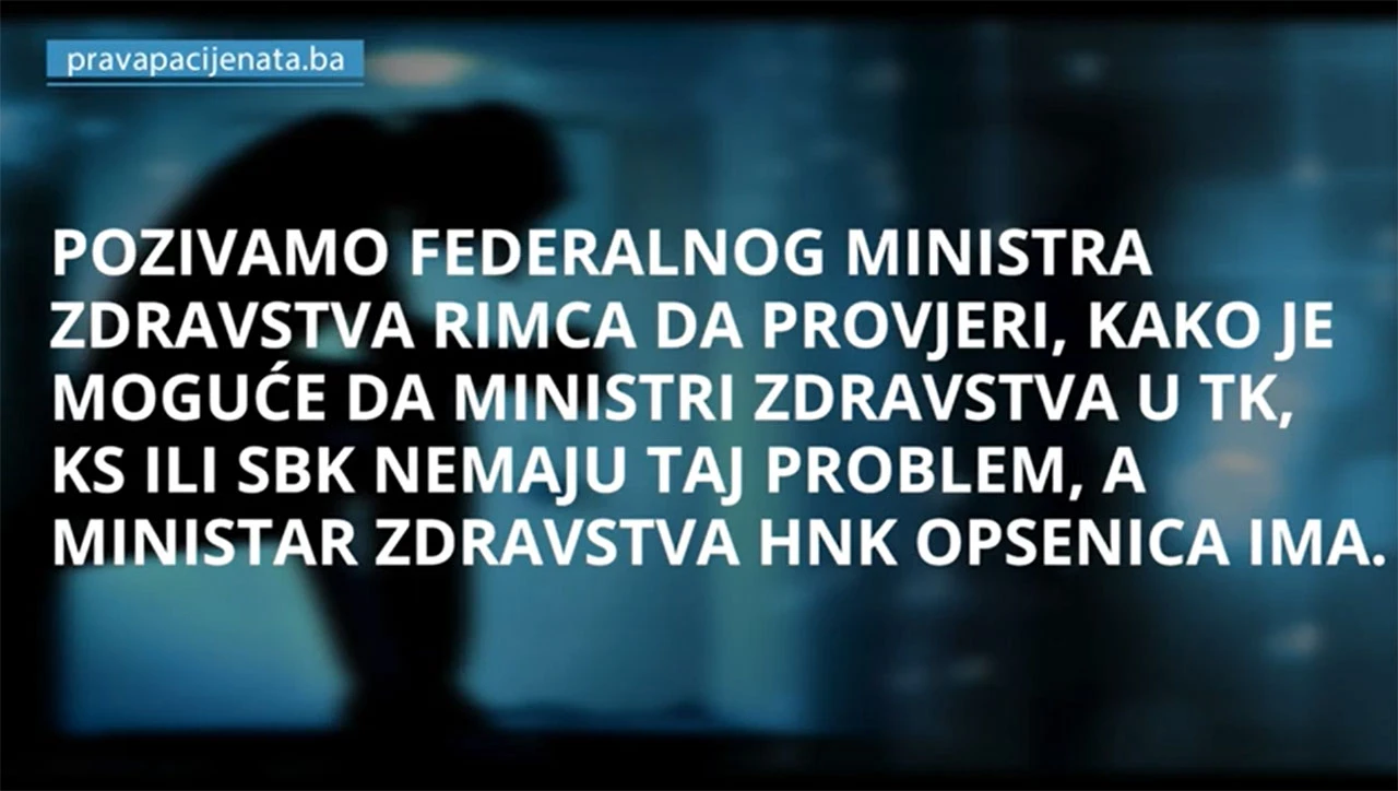 Hoće li federalni ministar zdravstva zaustaviti diskriminaciju osiguranika u HNŽ-u?!