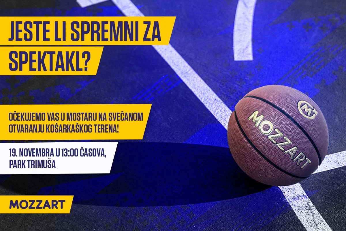 Kompanija Mozzart otvara košarkaški teren u Mostaru