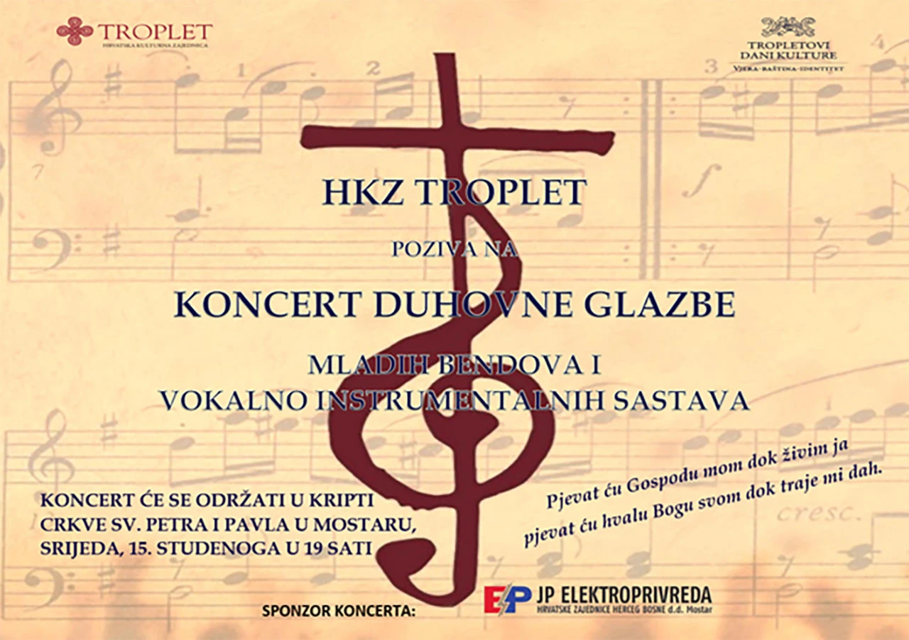 Koncert duhovne glazbe u Mostaru