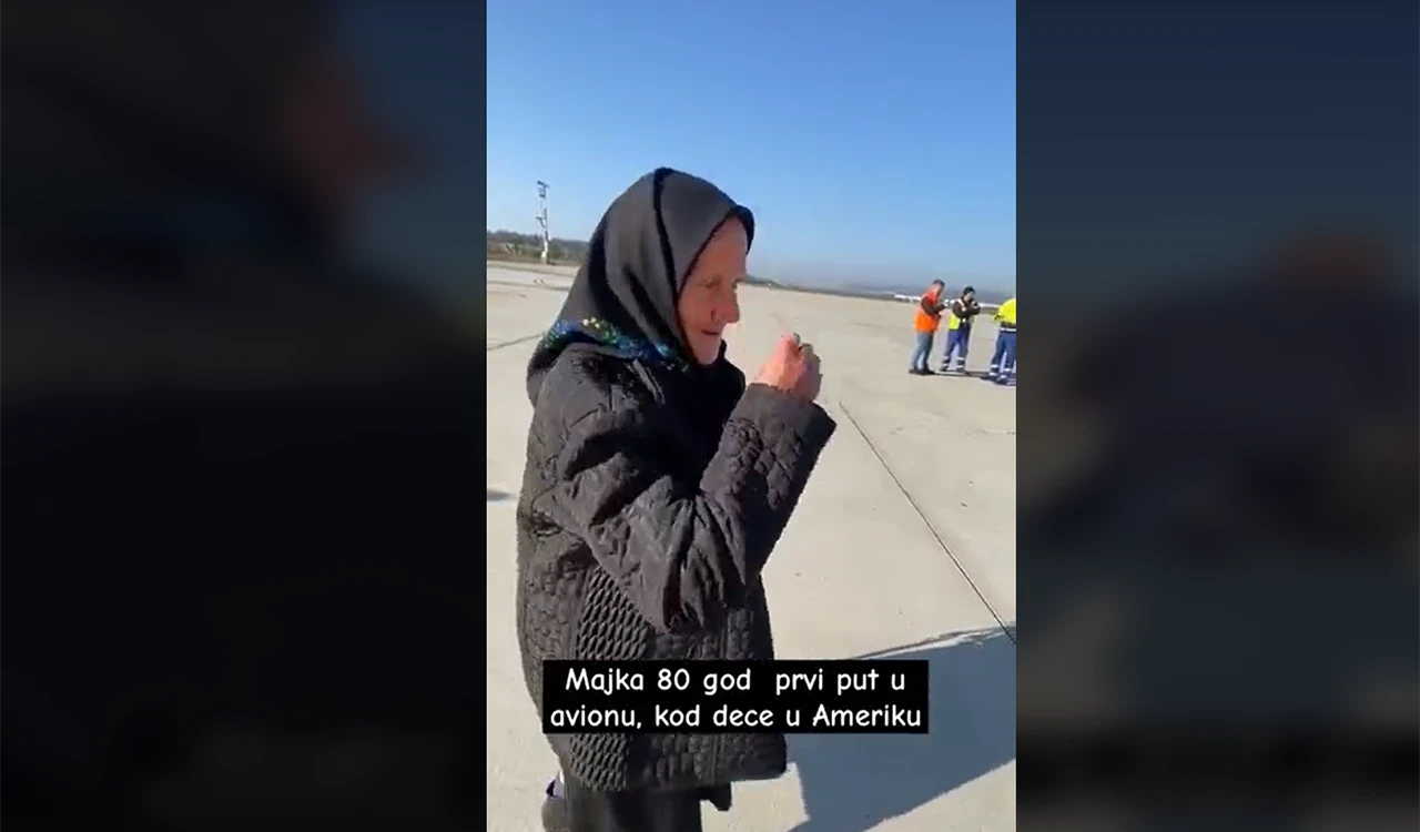 Baka s Balkana: Bojala se aviona, ali se prekrstila, hrabro sjela u zrakoplov i otišla djeci u SAD