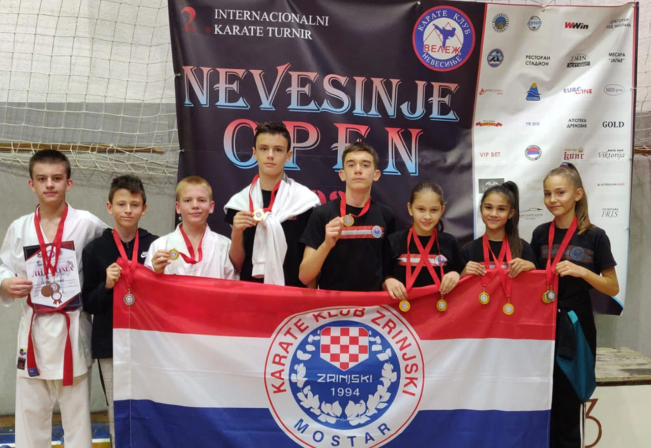 Sjajna nedjelja za karate klub Zrinjski iz Mostara