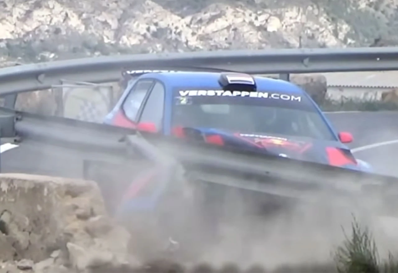 Verstappenov otac slupao automobil, ograda ga spasila od pada u provaliju