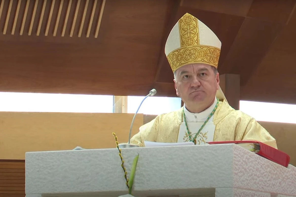 Blagoslov temelja Spomen parka svehrvatskoga progonstva i pastoralnog centra na Bobanovu selu