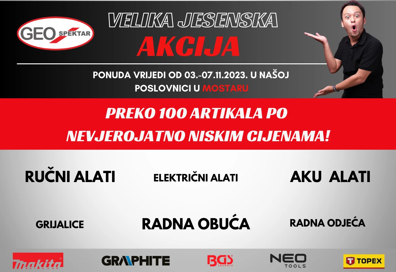Velika jesenska akcija u Geo Spektru