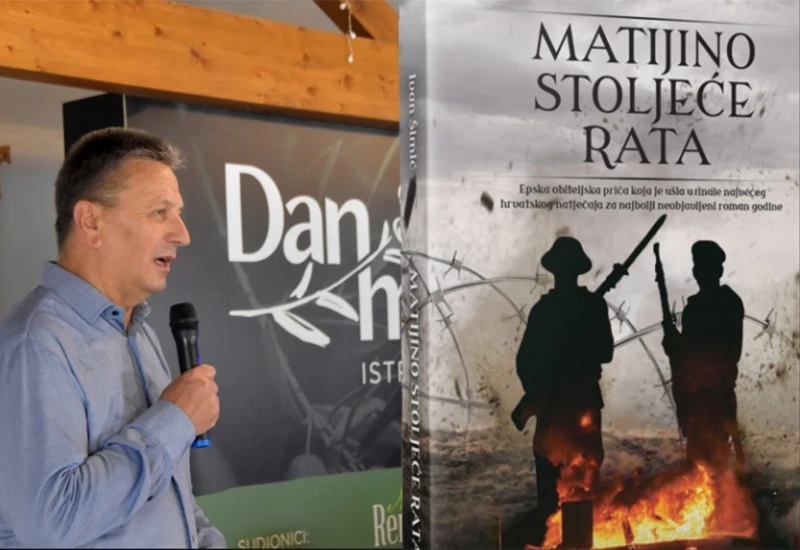 Objavljen roman "Matijino stoljeće rata" autora Ivana Šimića