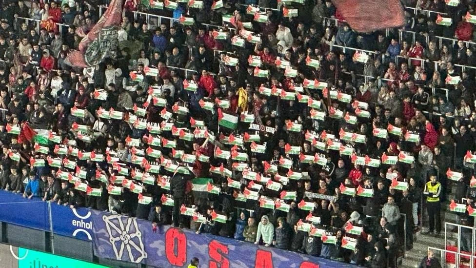 Navijači Osasune pružili podršku narodu Palestine 