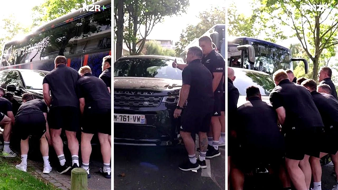 All Blacksi za zagrijavanje pomakli 2400 kg teški Land Rover