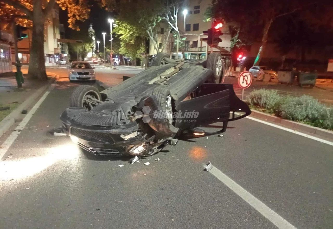 Prometna nesreća u Mostaru: Tri osobe zadobile teške tjelesne ozljede