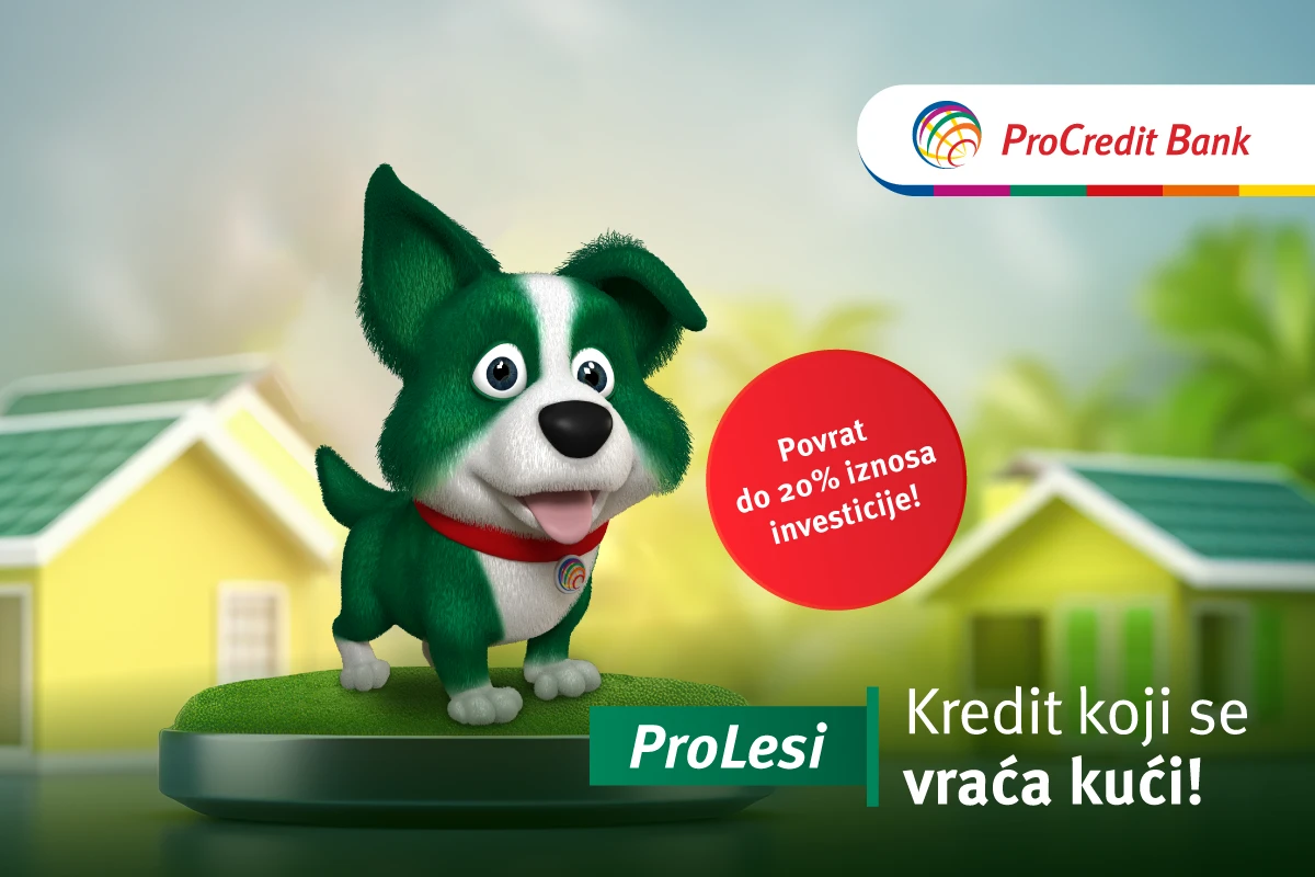 ProLesi i ProCredit Bank: Prioritet energetske efikasnosti doma