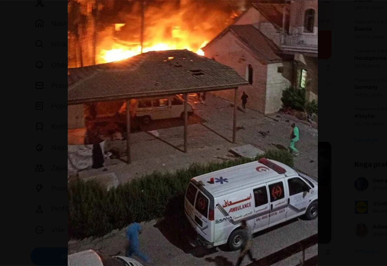 Više stotina poginulih u bombaškom napadu na bolnicu u Gazi