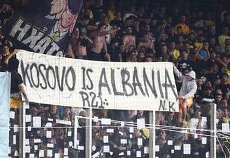 Doživotna zabrana ulaska na stadion navijačima zbog transparenta o Kosovu