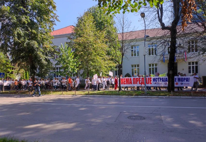 Radnici prosvjeduju na ulicama Banja Luke