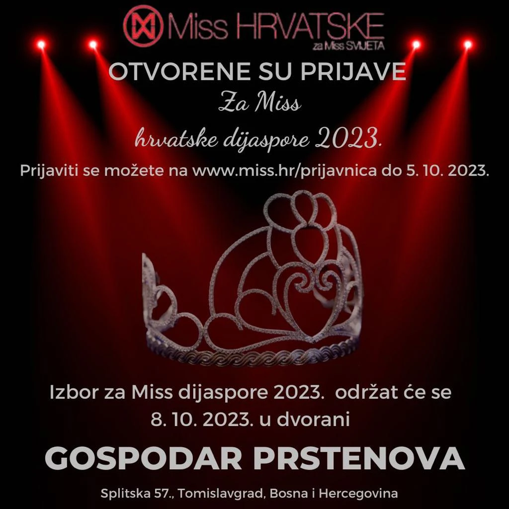 Vraća se i izbor Miss hrvatske dijaspore