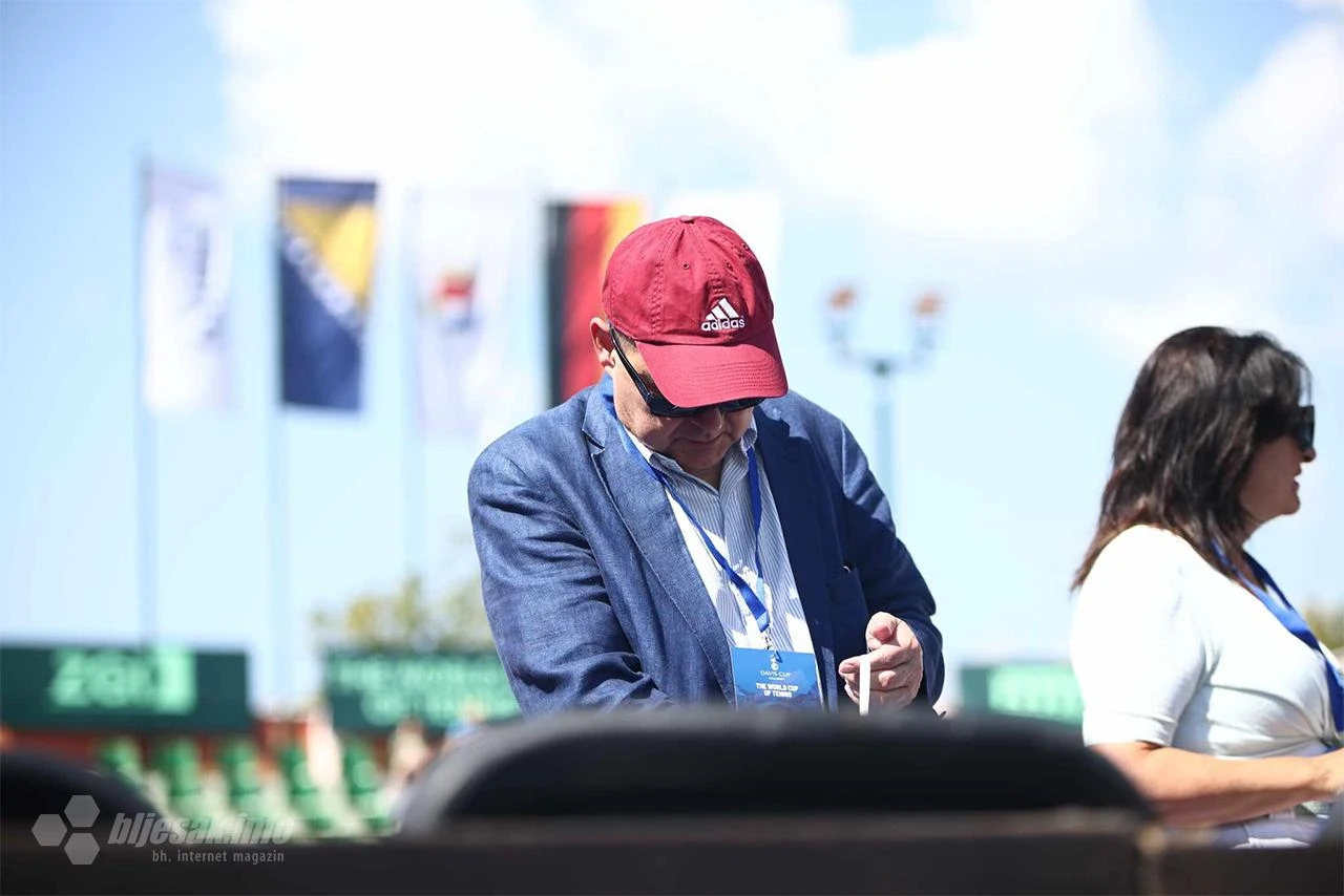 FOTO | Schmidt stigao u Mostar pratiti Davis cup mečeve